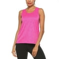 thumbnail image 3 of Hunpta Weekend Activewear Tankini Tops for Women, Women Casual Crew Neck Sports Vest Yoga Clothes Fitness Running Sports Top, Vest for Women Pink, 3 of 7