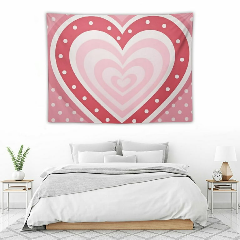 ONETECH Pink Tapestry for Bedroom, Pink Room Decor, Tapestry Pink