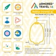 thumbnail image 3 of Maleta de viaje infantil Armored Travel Maleta de viaje niñas niños carry-on mochila rígida con ruedas 16' kínder Preescolar usos múltiples Edades 2 a 6 años Pájaro, 3 of 9