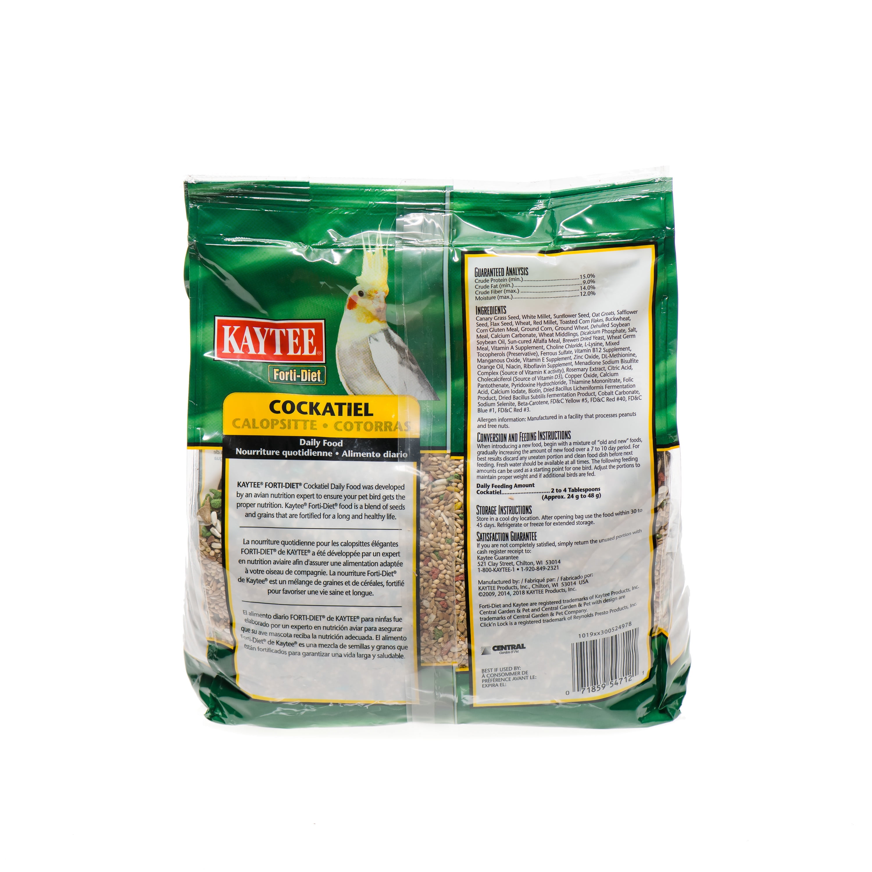 Cockatiel clearance food walmart