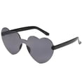 thumbnail image 5 of Fairnull Lady Sunglasses Eye Protection Solid Color Cute Heart Shape Transparent Outdoor Sunglasses for Travel, 5 of 8