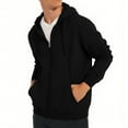 thumbnail image 5 of Dovford Lightweight Hoodie Men Zip Up Hooded Sweatshirt Thin Slim Fit Jacket Big and Tall Hoodies, 5 of 7