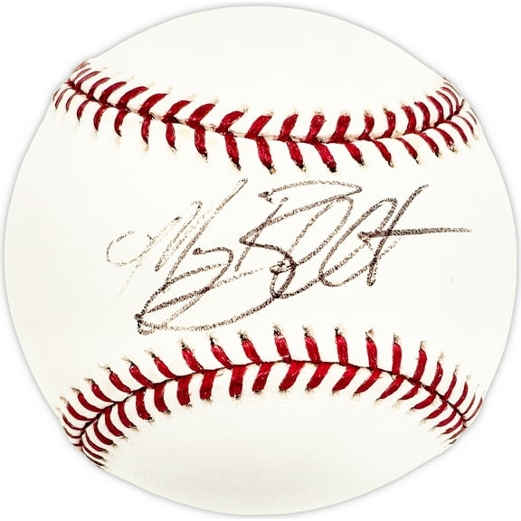 Morgan Burkhart Autographed Official MLB Baseball Boston Red Sox, Kansas City Royals SKU #225999