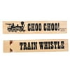Wooden Train Whistle Brown Party Favors, 12 Pieces