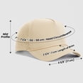thumbnail image 2 of TOPTIE Snapback Baseball Cap with Rope, Adjustable Vented Performance Hat, Laser Cut Mesh Cap for Men Women - White, 2 of 7