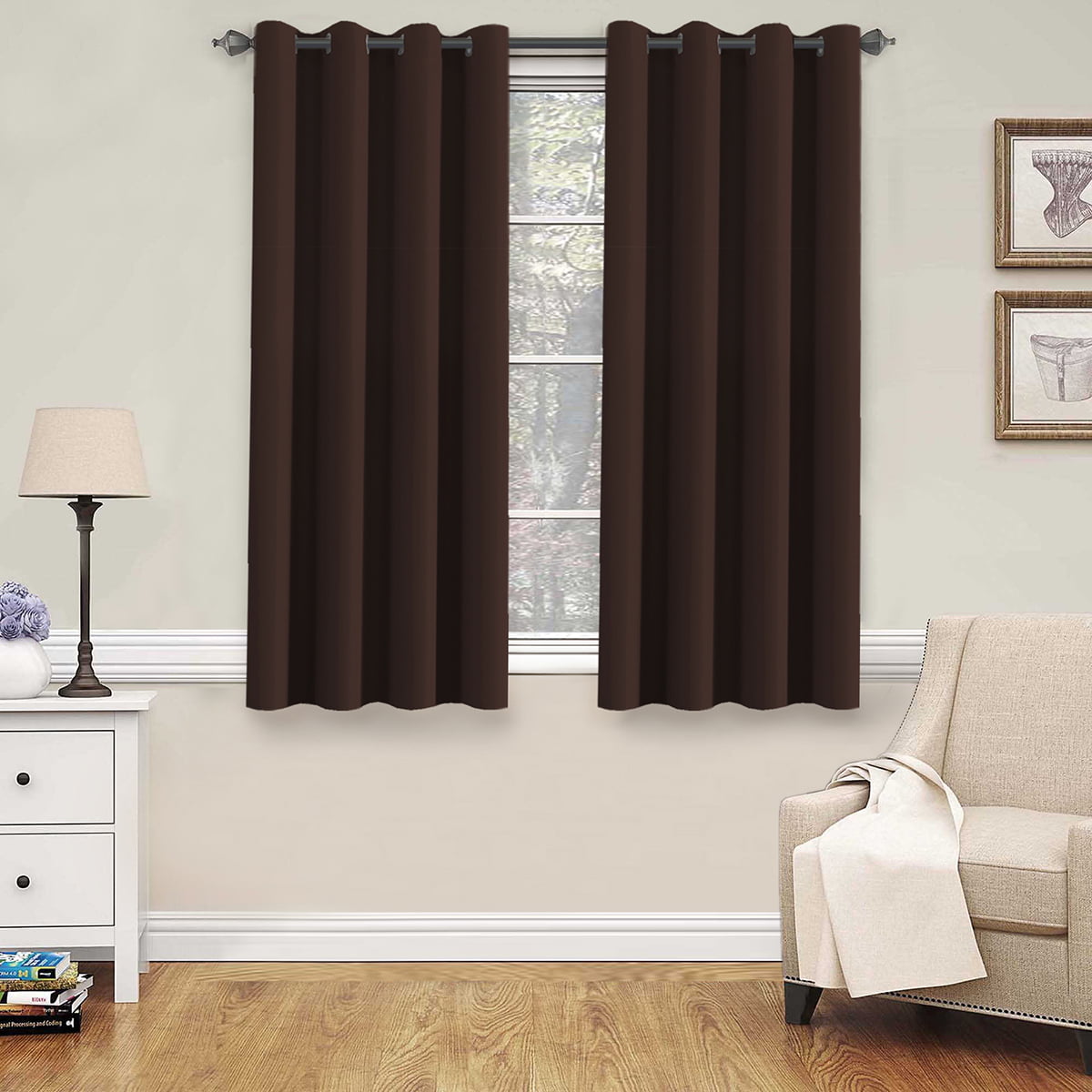 H.Versailtex Blackout Thermal Insulated Curtains For Bedroom /Living