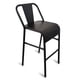 thumbnail image 1 of Bancos metálicos para barra de bar ó cocina Modelo Nisso asiento de lamina respaldo de Metal con lamina Color Negro Moblibar Moderno, 1 of 3