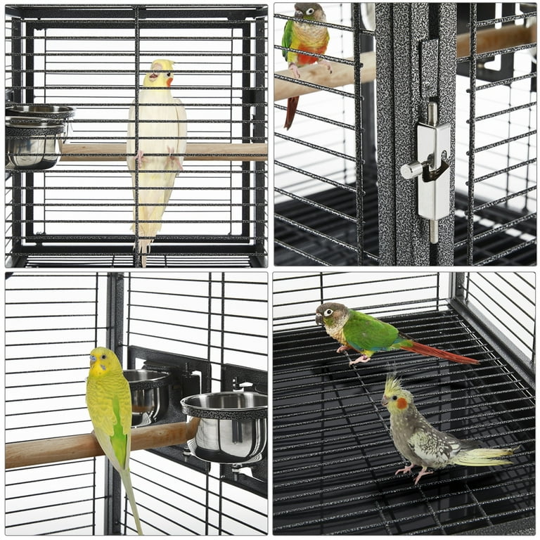 Free Shipping Renwick 26 Iron Bird Carrier Travel Cage for Small to Medium Sized BirdsO aBlack Walmart