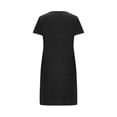 thumbnail image 5 of HOWPAY Nightgowns for Women Short Sleeve Crew Neck Sleep Shirts Love Heart Print Comfy Night Dress Lightweight Casual Loose Fit Loungewear Black XXL, 5 of 6