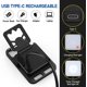 thumbnail image 5 of Paquete de 2 mini linterna LED con llavero, luz de trabajo recargable USB-C de 1000 lúmenes, abridor de botellas e imán, 4 modos de inspección a prueba de agua para reparación de campamentos [Clase de, 5 of 5