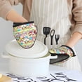 thumbnail image 6 of Lsque Sanrio Pattern Non-Slip Mini Oven Mitt Set，Mini Oven Gloves Silicone Heat Resistant Cooking Pinch Mitts Potholder for Kitchen Cooking & Baking, 6 of 7