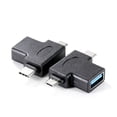 thumbnail image 2 of Sidaley 2 en 1 OTG USB 3.0 Tipo-C Micro usb Convertidor USB C Micro usb a USB3.0 Juegos de teclado y mouse para computadora, 2 of 6