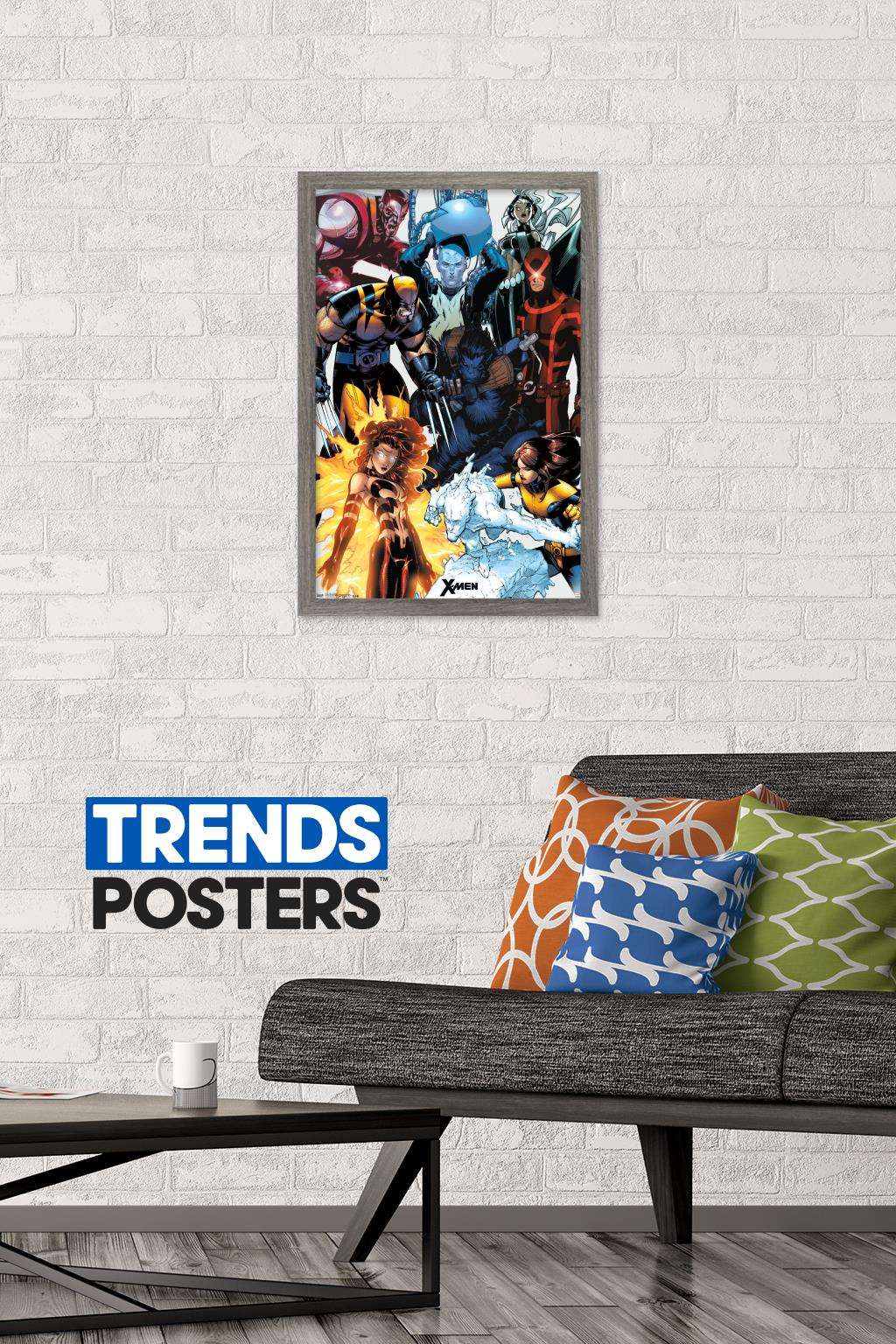 Marvel Comics - The X-Men - Collage Wall Poster, 14.725" x 22.375", Framed