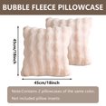 thumbnail image 7 of FEOYA Throw Pillows Covers 18*18 Inches Plush Pillowcase Cover Soft Pillows Cover Decorative Cushion Cover Faux Fur Pillow Case for Sofa Bedroom Farmhouse Living Room 2 Pack, 7 of 7