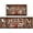 Brown, variant on Farmhouse Kitchen Rug 2 Piece Set, Brown and White Rustic Vintage Style Theme Decor Kitchen Rugs, Absorbent Washable Non-Slip Floor Mats, Home Indoor Runner Carpet 17x30+17x47 Inches