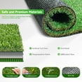 thumbnail image 2 of SOFHLILI Lawn 2ft x 2ft-0.78in Realistic Artificial Grass Turf,Pet Friendly Fake Grass Lawn Indoor Outdoor Use,Premium Synthetic Grass with Drainage Holes,UV Protected, 2 of 8