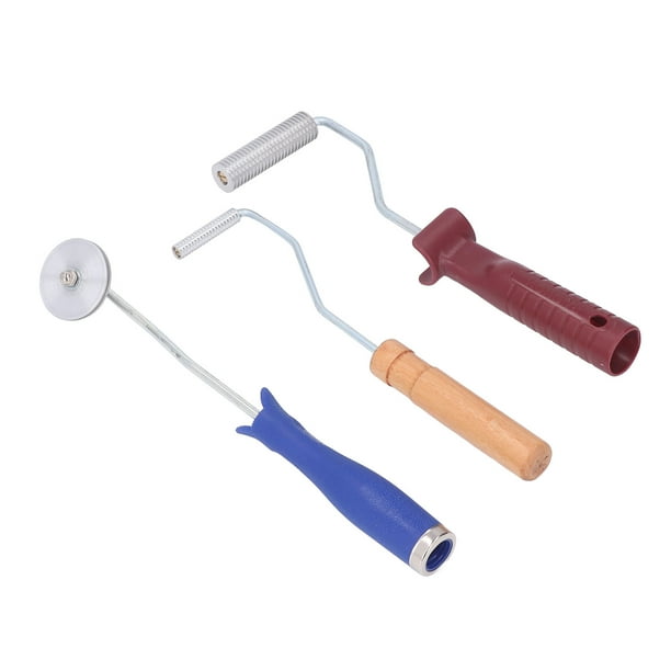 3Pcs Fiberglass Roller Tools Kit Aluminum Alloy Fiberglass Resin Laminating Bubble  Roller Set for Tub Shower Bathtub Boat Repair 