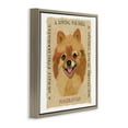 thumbnail image 4 of Stupell Industries Fun Pomeranian Pet Phrases Animals Painting Brown Floater Framed Canvas Art Print Wall Art, 18 x 18, 4 of 10