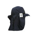 thumbnail image 3 of Top Headwear 4 Panel Large Bill Flap Sun Hat - Navy, 3 of 3