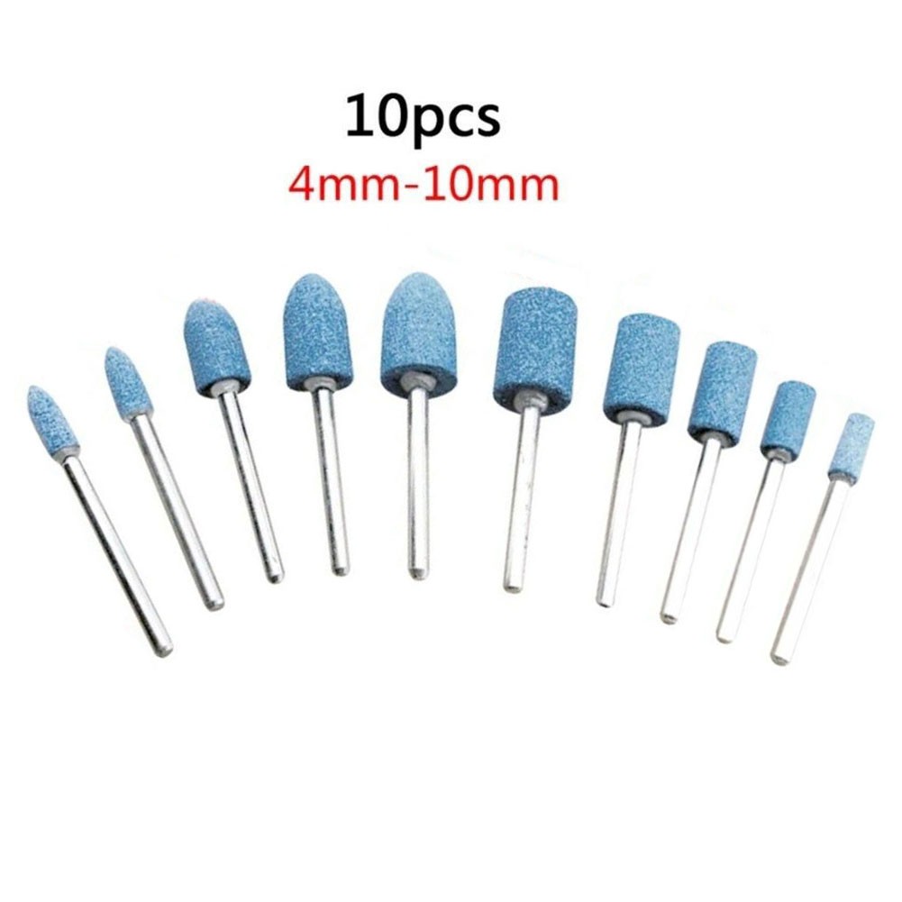 5pc 6mm Ceramic Stone Mounted Points – Rotary Grinding Bits For Die Grinder/Dremel