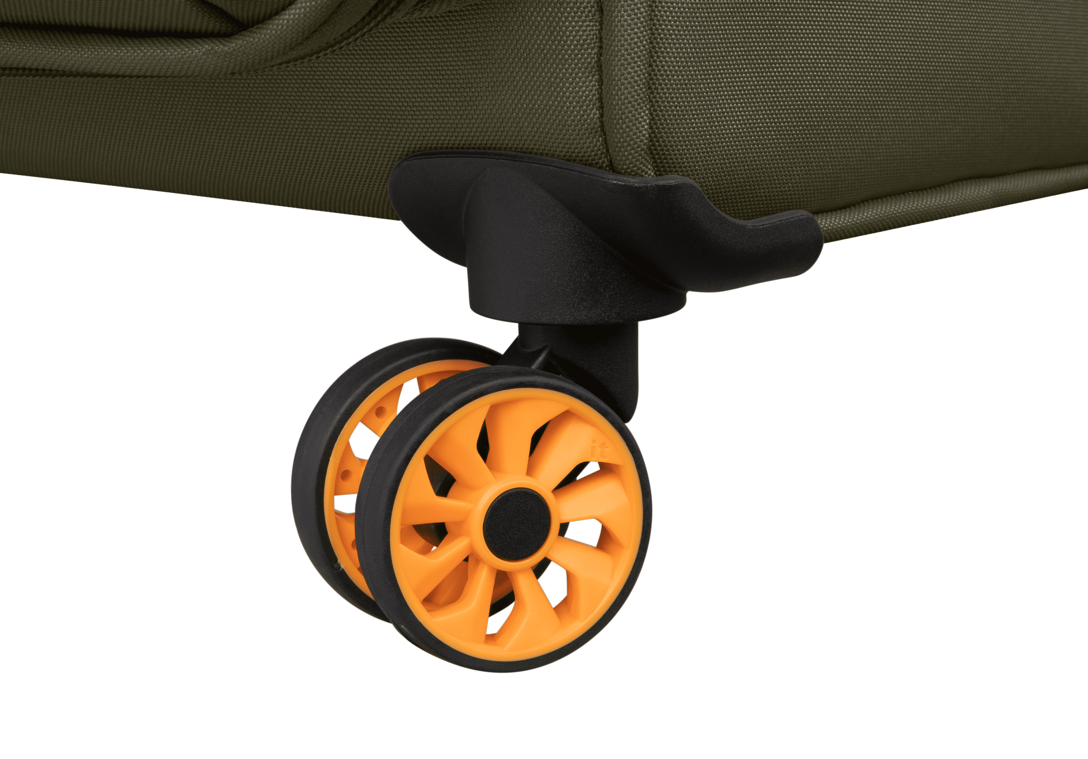 it luggage Compartment 32" Checked Softside 8 Wheel Expandable Spinner, Dark Olive