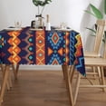 thumbnail image 3 of XMXY Table Cloth Rectangle Table, Boho Indian Seamless Background Dining Table Cover Waterproof Washable Outdoor Tablecloth, 54 X 72 Inch, 3 of 8