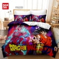 thumbnail image 1 of Juego de ropa de cama de Anime japonés para niños y adolescentes, edredón de Dragon Ball, Goku, funda de almohada, regalo de Navidad gym unisex, 1 of 2