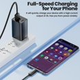 thumbnail image 4 of TOOCKI TQ-X21 1m Flexible Silicone Data Cable 3A Fast Charging USB A to Type C Wire - Black, 4 of 5