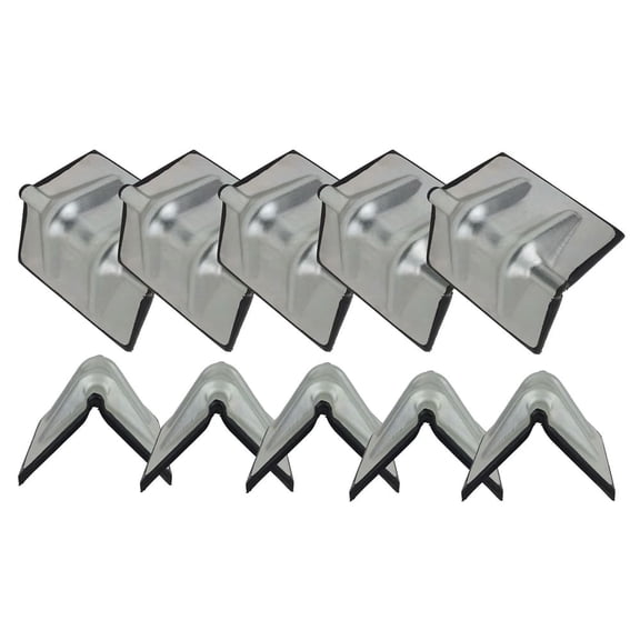 (10 Pack) Steel Corner Protector with Rubber Chain Cargo Flatbed