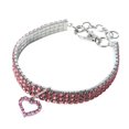 thumbnail image 4 of Mini Pet Dog Bling Rhinestone Chocker Collars Fancy Dog Heart Shaped Necklace, 4 of 8