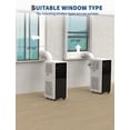 thumbnail image 4 of 14000 BTU Portable Air Conditioners With Remote Control,3-In-1 Free Standing Cooling AC Unit With Fan & Dehumidifier,Smart/Sleep Mode,Auto Swing,24H Timer,Black, 4 of 6