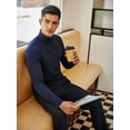 thumbnail image 5 of COOFANDY Men's Casual Slim Fit Turtleneck T Shirts Lightweight Basic Cotton Pullovers, 5 of 11