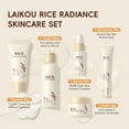 thumbnail image 5 of 5Pcs Rice Extract Korean Skin Care Set with Rice Cleanser, Toner, Serum, Eye Serum, Moisturizing Cream, Skincare Moisturizer for Face, Skin Care Gift Set for Women, Facial Care Set Includes Cleanser, 5 of 9