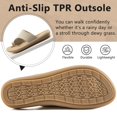 thumbnail image 5 of Ablanczoom Flat Sandals for Women Dressy Summer Flower Flats Shoes Comfortable Ankle Strap Walking Women Sandal, 5 of 6