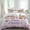 Pink, variant on Easter Set of 4 Bedding Quilt Covers, Tulip Flowers Spring Easter Egg Bunny Butterfly Beige 4-Piece Bed Sheet Set with Extra Soft Bed Sheets Quilt Cover Pillowcase, Full