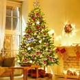 thumbnail image 2 of Patiojoy Pre-lit Snow Flocked Christmas Tree with 450 LED Lights &Foldable Stand, 2 of 9