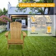 thumbnail image 2 of UBesGoo Fir Wood Adirondack Chairs - Set of 2, Natural Wooden Color, 2 of 7