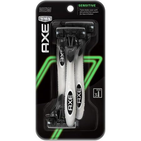AXE Schick Sensitive Disposable Razors 3 Count