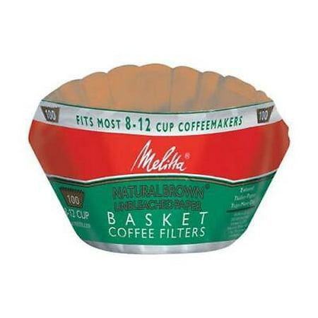 

3Pc Melitta 8-12 cups Brown Basket Coffee Filter 100 pk