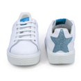 thumbnail image 6 of Victoria Girls Casual Leather Shoes, White \ Blue,3 M US, 6 of 7