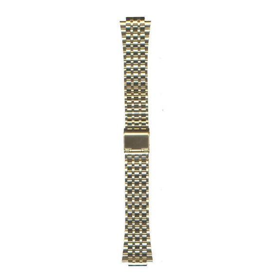 Seiko Watchband 20mm Gold Tone Stainless Steel Metal part #65703