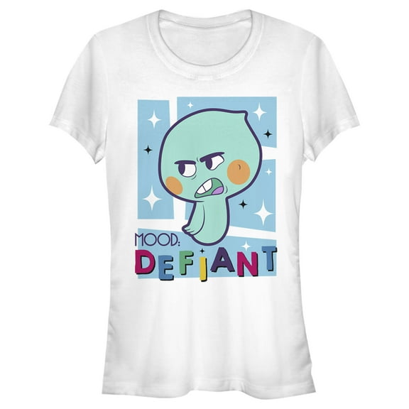Junior's Soul 22 Mood Defiant Graphic Tee White Small