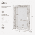thumbnail image 4 of KAIWIN 8x10 Rustic White Shadow Box Frame for Photos and Keepsakes,Home Office Display Case with Real Glass,Soft Linen Backing and Colorful Pins,Set of 2, 4 of 6