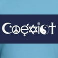 thumbnail image 3 of CafePress - Coexist T Shirt - Fitted T-Shirt, Vintage Fit Soft Cotton Tee, 3 of 4