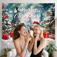 thumbnail image 2 of 7x5ft Winter Christmas Photoshoot Backdrop,Merry Christmas Snowman Backdrop for Red Party Green Xmas Tree Gift Santa Claus Merry Background for Family Holiday Party - Banner Photo Studio Props, 2 of 5