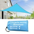 thumbnail image 2 of HESHENG Triangle Canopy Sun Shade Sail Water Resistant UV Block Patio Awning Garden Tent, 2 of 8