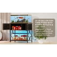 thumbnail image 4 of UVANIOHOM 20-29 Gallon Fish Tank Stand w/ Power Outlets, RGB LED Lights & Storage, Dark Oak, 4 of 13