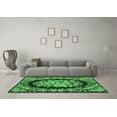 thumbnail image 3 of Ahgly Company Indoor Square Medallion Emerald Green French Area Rugs, 5' Square, 3 of 4