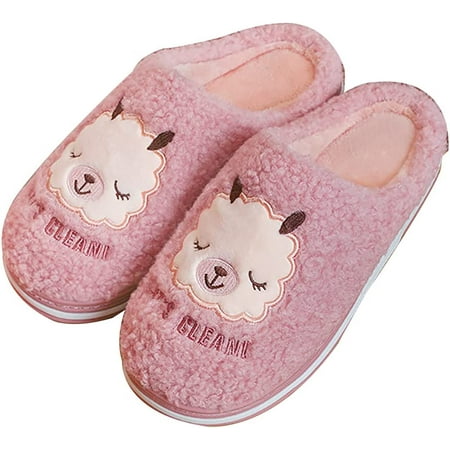 

PIKADINGNIS Cute Slippers for Women Fuzzy Sheep Memory Foam Bedroom Slipper Cozy Indoor Outdoor Shoes