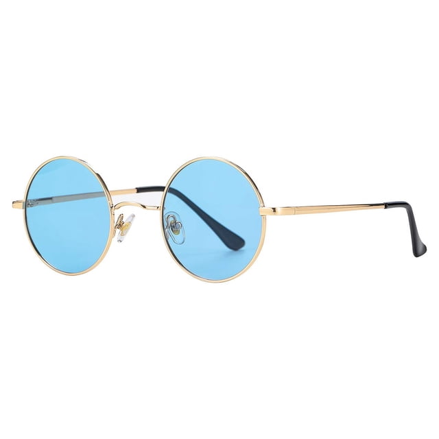 Gafas de Sol Redondas Polarizadas Gleyemor para Hombre y Mujer en Rojo y Amarillo